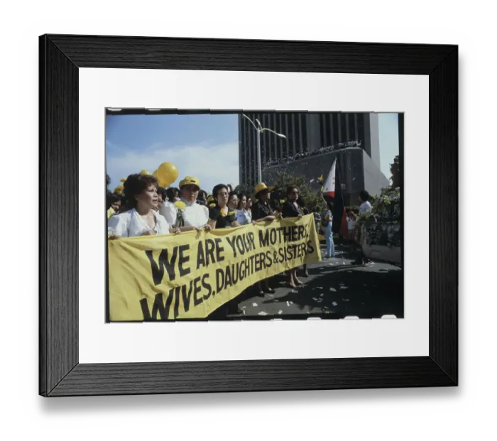 Framed Print : National Organization for Women March in the Philippines Framed Print : National Organization for Women March in the Philippines