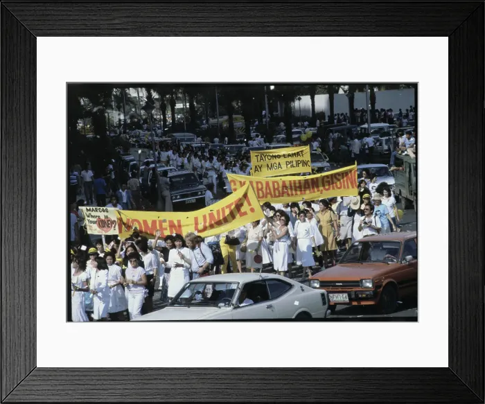 Framed Print : National Organization for Women March in the Philippines Framed Print : National Organization for Women March in the Philippines