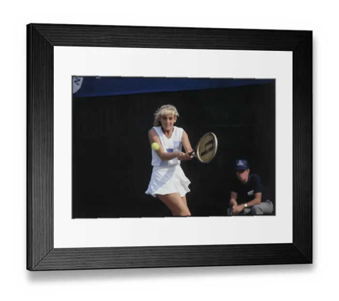 Framed Print : Carling Bassett Playing Tennis Framed Print : Carling Bassett Playing Tennis