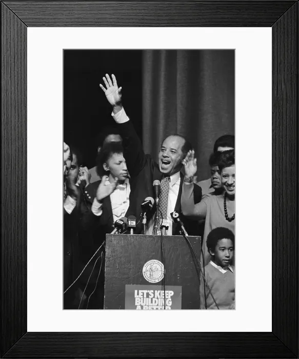 Framed Print : Richard Arrington Reelected Framed Print : Richard Arrington Reelected
