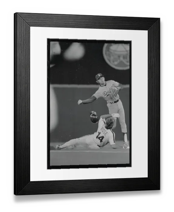 Framed Print : Pete Rose Sliding into Base Framed Print : Pete Rose Sliding into Base