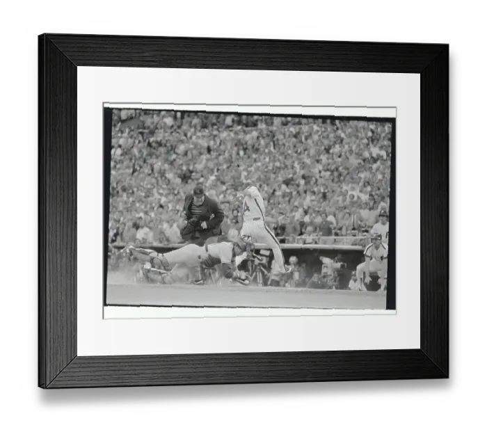 Framed Print : Pete Rose Running to Home Plate Framed Print : Pete Rose Running to Home Plate