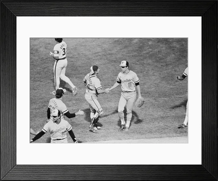 Framed Print : Rick Dempsey and Cal Ripken, Jr Framed Print : Rick Dempsey and Cal Ripken, Jr