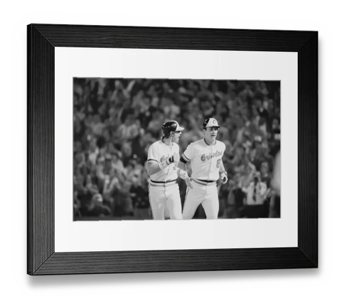Framed Print : Cal Ripken, Jr. and Gary Roenicke Framed Print : Cal Ripken, Jr. and Gary Roenicke