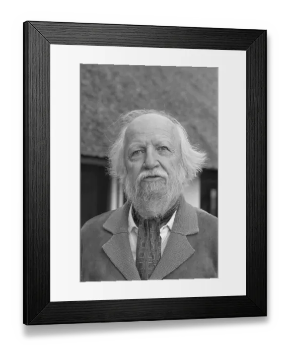 Framed Print : British Writer William Golding at Home Framed Print : British Writer William Golding at Home