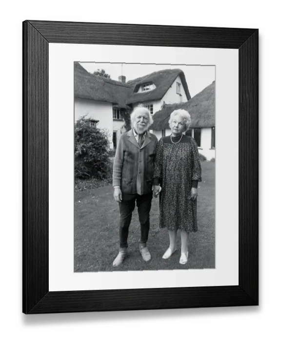 Framed Print : Sir William Golding and Wife Ann Framed Print : Sir William Golding and Wife Ann