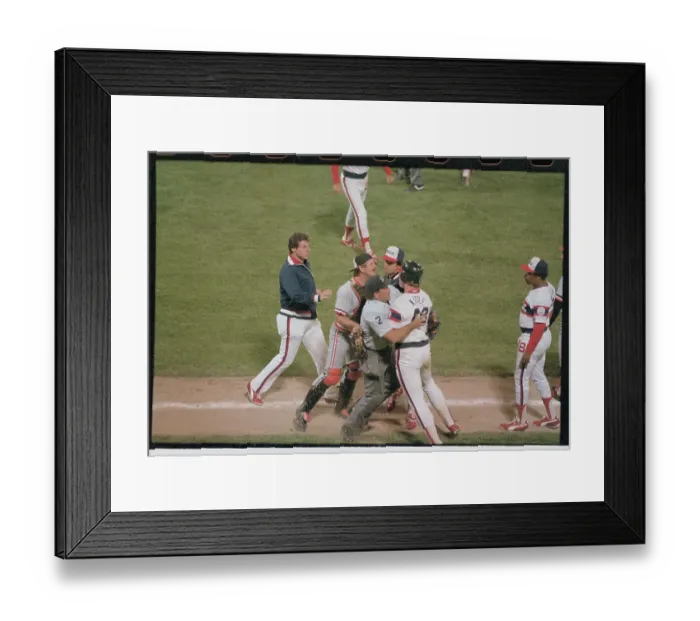 Framed Print : Ron Kittle Being Detained from Baseball Skirmish Framed Print : Ron Kittle Being Detained from Baseball Skirmish