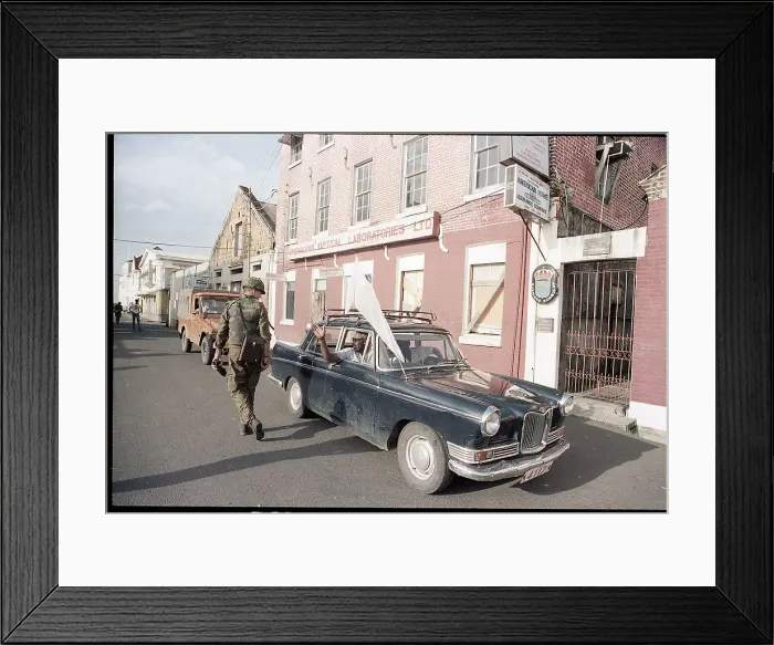 Framed Print : Automobile Drives by Swedish Embassy