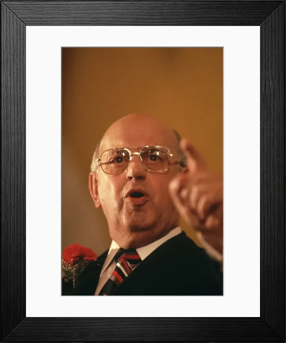 Framed Print : Pieter Willem Botha at Press Conference Framed Print : Pieter Willem Botha at Press Conference