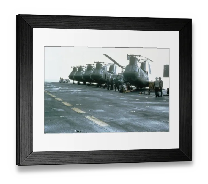 Framed Print : Row of Ready Military Helicopters Framed Print : Row of Ready Military Helicopters