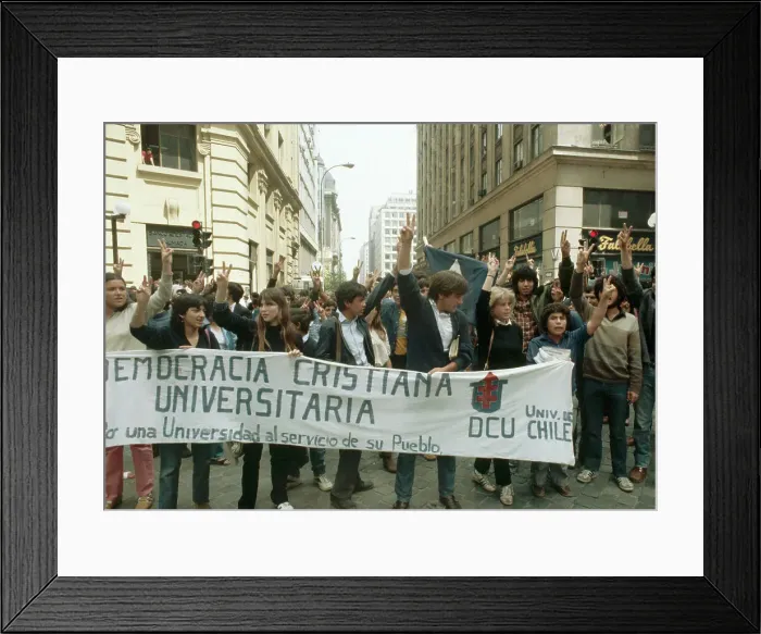 Framed Print : Students March in Anti Government Protest Framed Print : Students March in Anti Government Protest