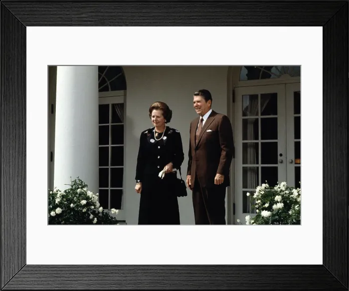 Framed Print : Ronald Reagan with Margaret Thatcher Framed Print : Ronald Reagan with Margaret Thatcher