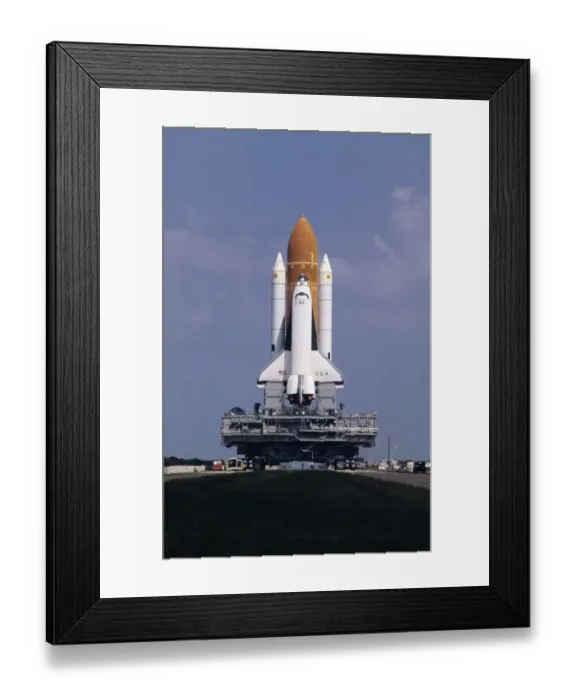 Framed Print : Transporting Space Shuttle Columbia Framed Print : Transporting Space Shuttle Columbia