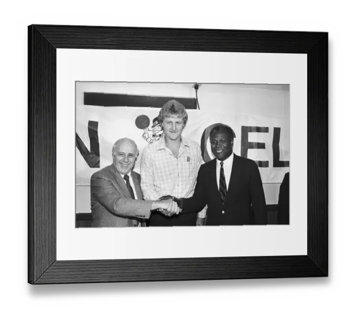 Framed Print : Larry Bird at Press Conference Framed Print : Larry Bird at Press Conference