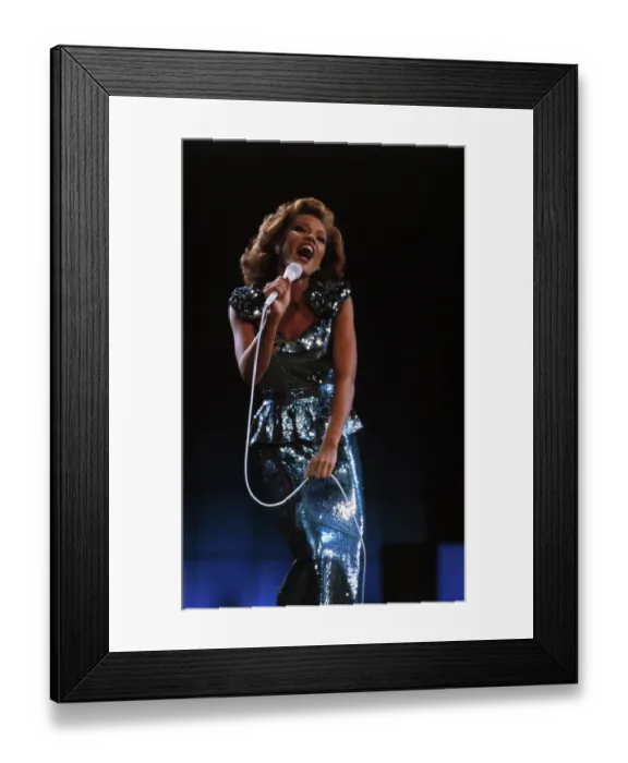 Framed Print : Vanessa Williams Singing During Miss America Contest Framed Print : Vanessa Williams Singing During Miss America Contest