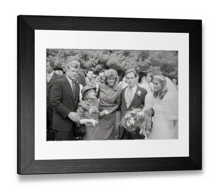Framed Print : Kennedy Family Members Attending Wedding Ceremony Framed Print : Kennedy Family Members Attending Wedding Ceremony