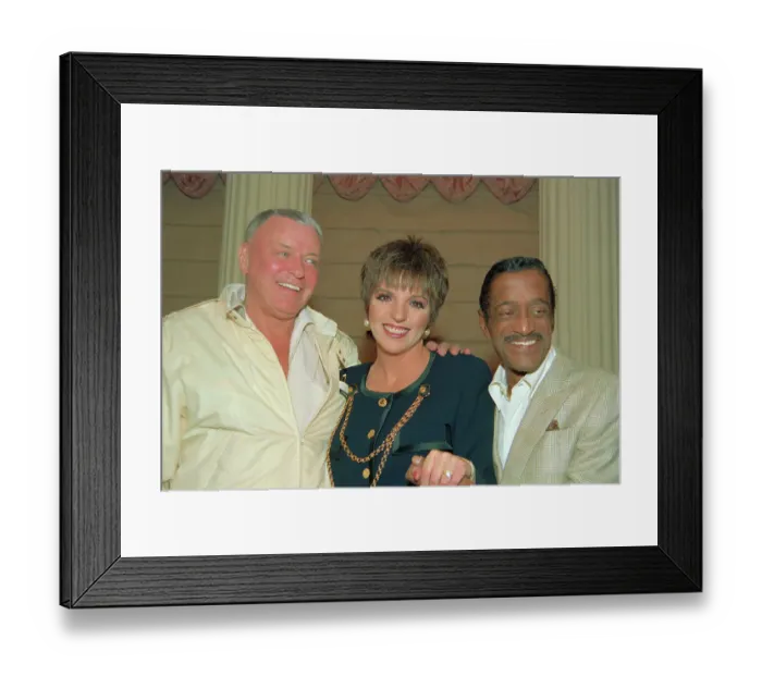 Framed Print : Liza Minnelli with Frank Sinatra and Sammy Davis Jr Framed Print : Liza Minnelli with Frank Sinatra and Sammy Davis Jr