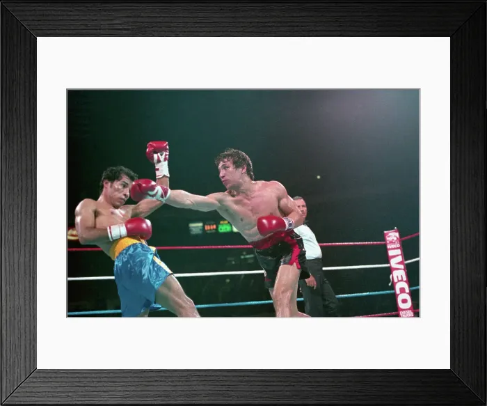 Framed Print : Ray Mancini and Orlando Romero in the Ring Framed Print : Ray Mancini and Orlando Romero in the Ring