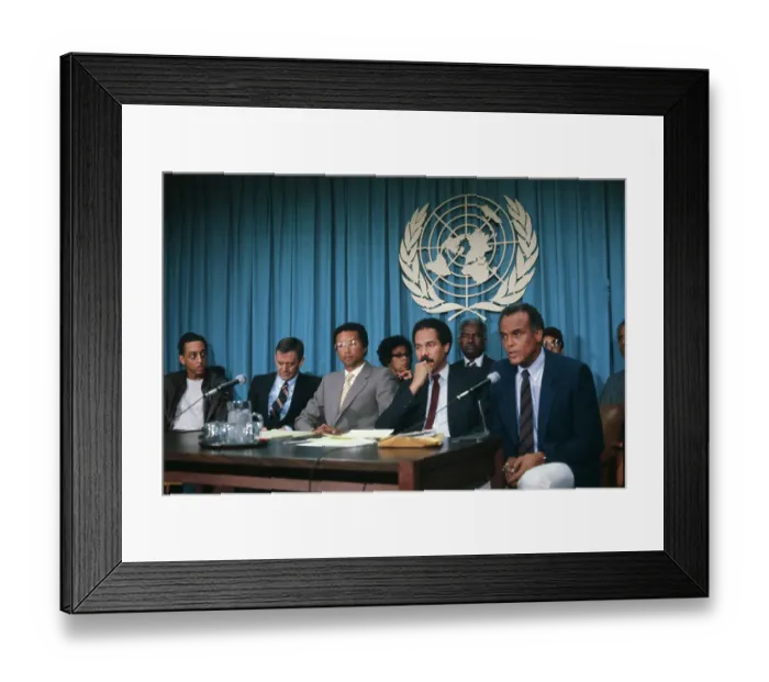 Framed Print : Conference Against Apartheid Framed Print : Conference Against Apartheid