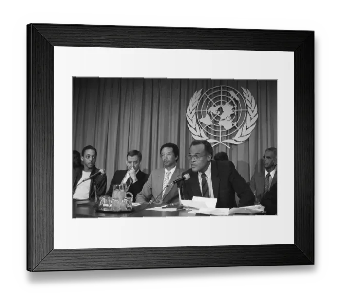 Framed Print : Harry Belafonte Speaking Against Apartheid Framed Print : Harry Belafonte Speaking Against Apartheid