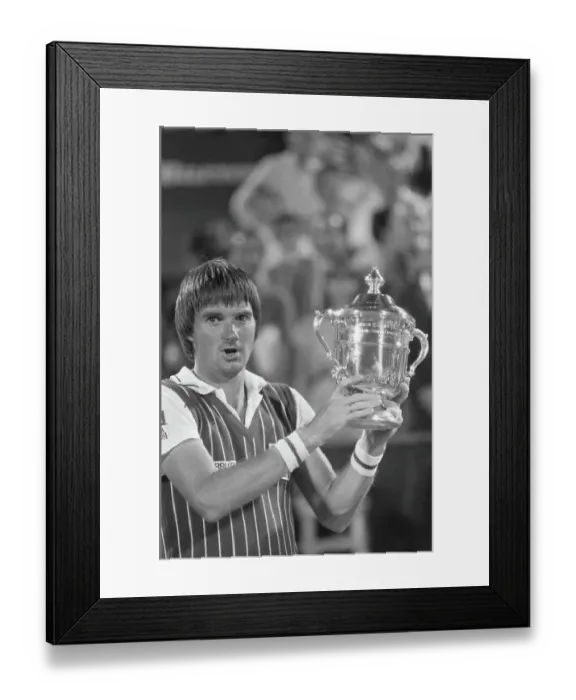 Framed Print : Jimmy Connors Wins U.S. Open Framed Print : Jimmy Connors Wins U.S. Open