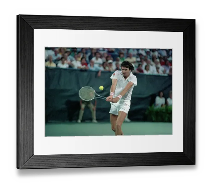 Framed Print : Jimmy Connors Playing at U.S. Open Framed Print : Jimmy Connors Playing at U.S. Open