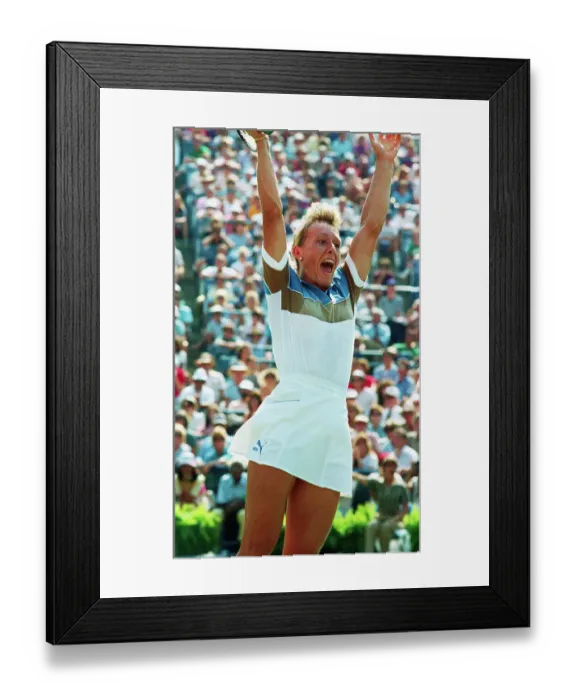Framed Print : Martina Navratilova in Jubilant Mood After Winning Open Championship Framed Print : Martina Navratilova in Jubilant Mood After Winning Open Championship