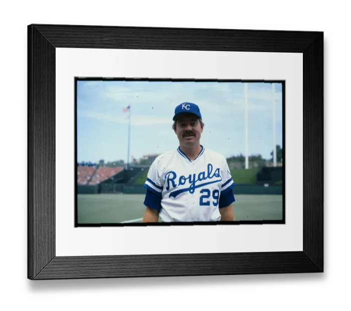 Framed Print : Portrait of Dan Quisenberry Framed Print : Portrait of Dan Quisenberry