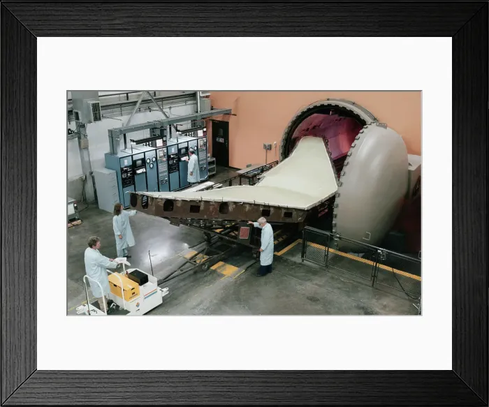 Framed Print : Jet Wing Entering Autoclave Framed Print : Jet Wing Entering Autoclave