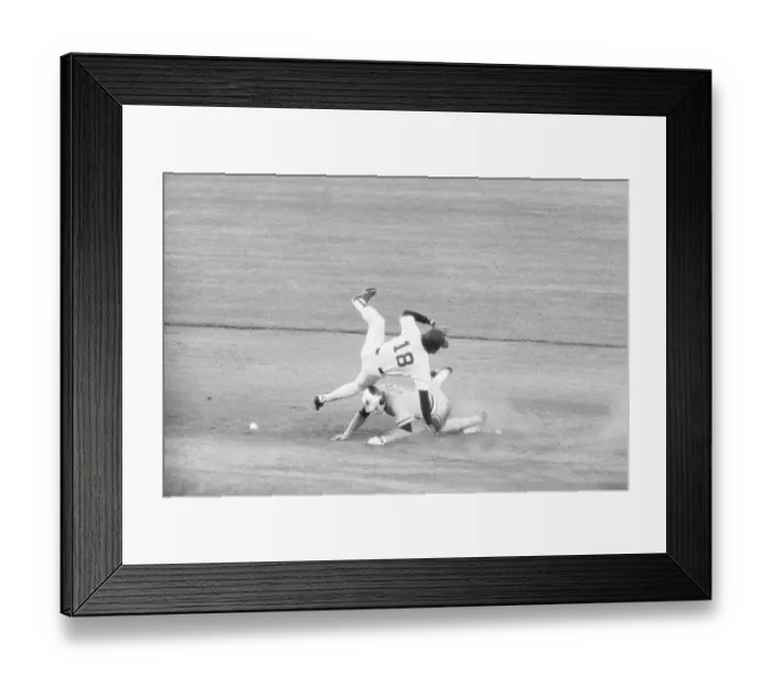 Framed Print : Cal Ripken Jr Sliding Toppling Baseman Framed Print : Cal Ripken Jr Sliding Toppling Baseman