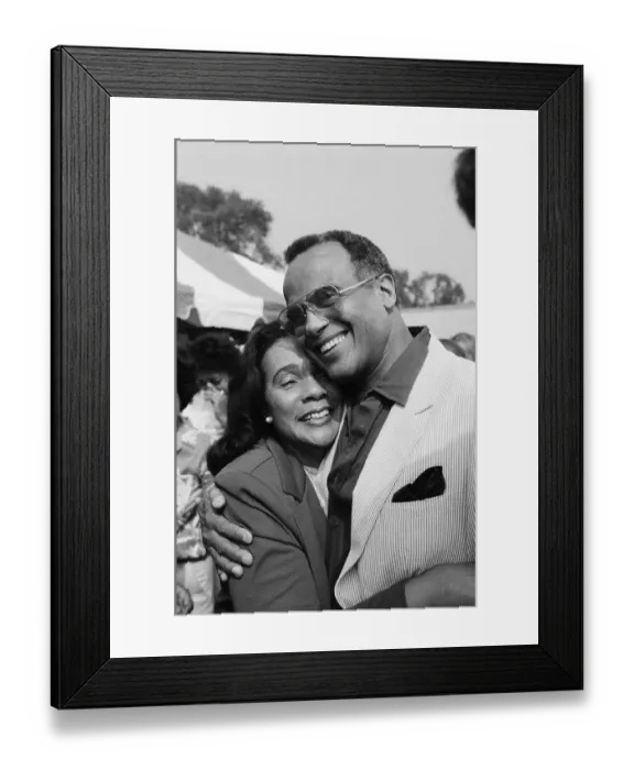 Framed Print : Harry Belafonte Hugs Coretta Scott King Framed Print : Harry Belafonte Hugs Coretta Scott King
