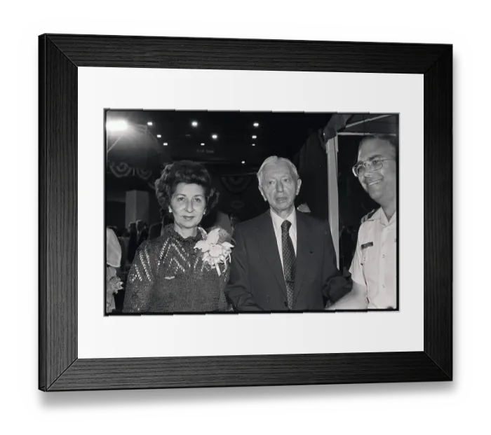 Framed Print : Hyman Rickover and Wife During Ceremony Framed Print : Hyman Rickover and Wife During Ceremony