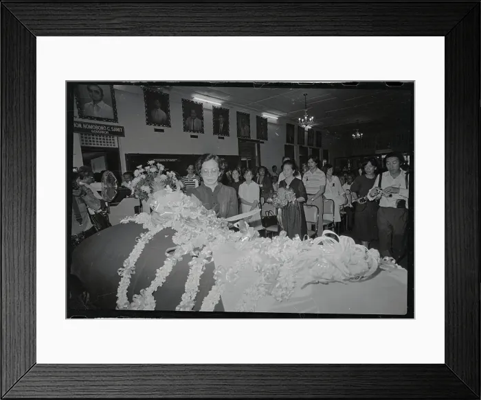 Framed Print : Scene at Benigno Aquino's Memorial Services Framed Print : Scene at Benigno Aquino's Memorial Services