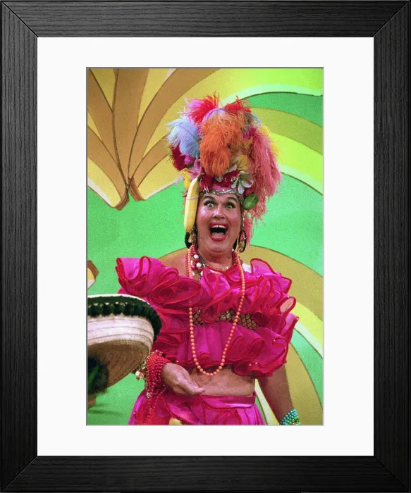 Framed Print : Willard Scott Dressed as Carmen Miranda