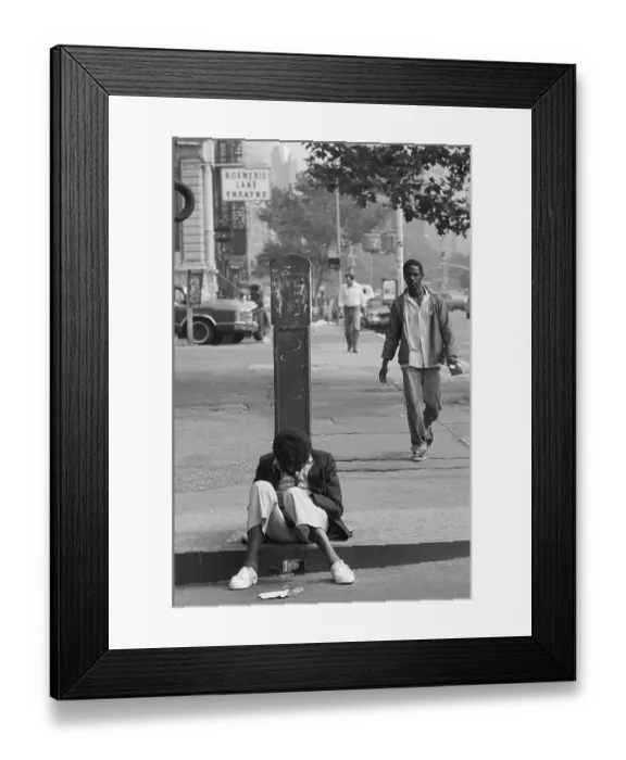 Framed Print : Street People on the Lower East Side of New York Framed Print : Street People on the Lower East Side of New York