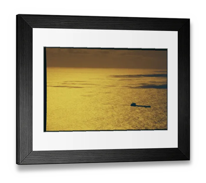 Framed Print : Tanker Dwarfed by Ocean Framed Print : Tanker Dwarfed by Ocean