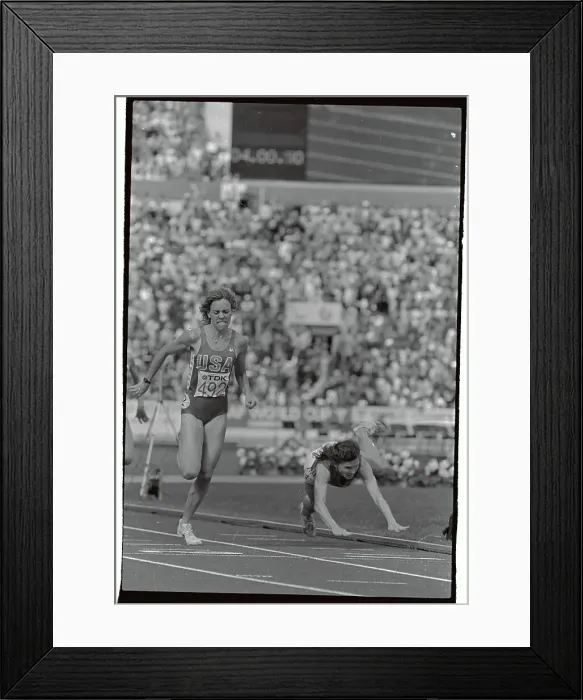 Framed Print : Mary Decker Winning in Track Competition Framed Print : Mary Decker Winning in Track Competition