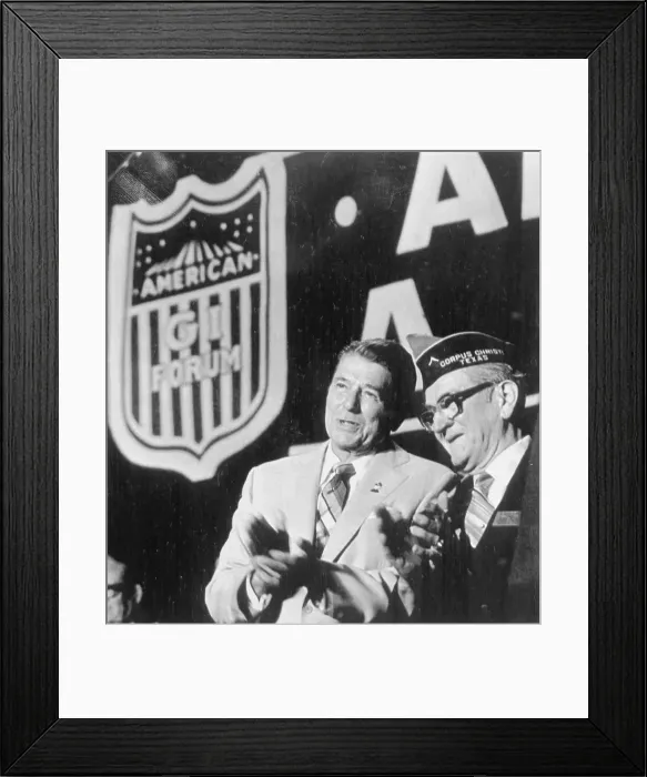Framed Print : Ronald Reagan at Veteran Podium Framed Print : Ronald Reagan at Veteran Podium