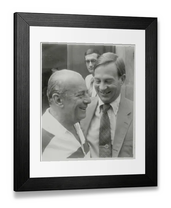 Framed Print : Anthony Motley and Baptista Figueiredo Conversing Framed Print : Anthony Motley and Baptista Figueiredo Conversing