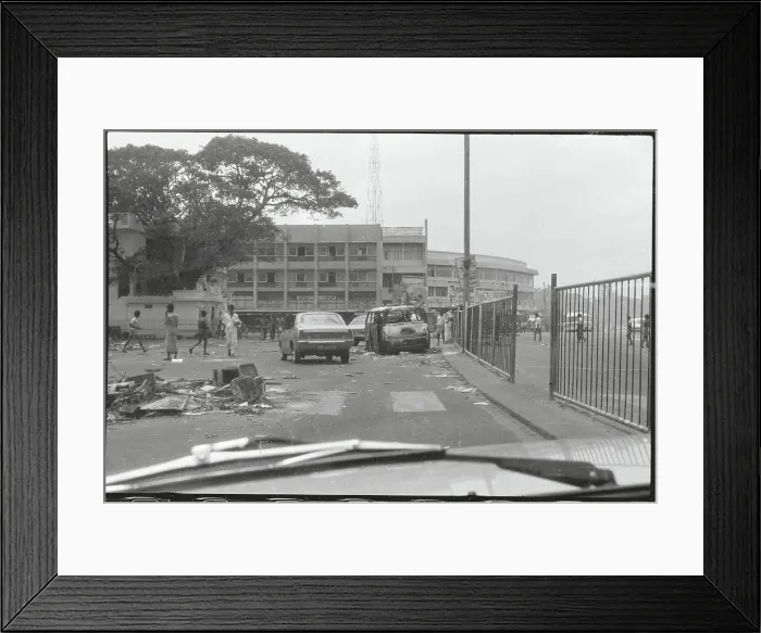 Framed Print : Riot Damage Framed Print : Riot Damage