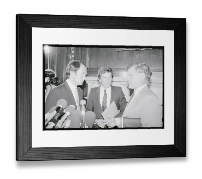 Framed Print : Ted Kennedy and Fellow Democrats at Podium Framed Print : Ted Kennedy and Fellow Democrats at Podium