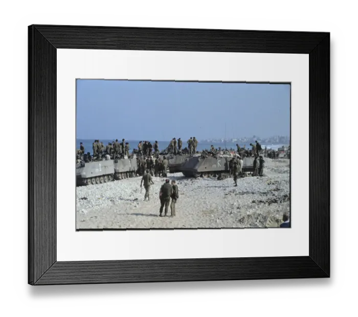 Framed Print : Israeli Troops in Lebanon Framed Print : Israeli Troops in Lebanon