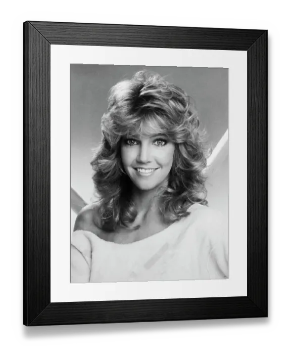 Framed Print : Portrait of Heather Locklear Smiling Framed Print : Portrait of Heather Locklear Smiling