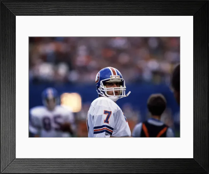 Framed Print : Denver Broncos Quarterback John Elway Framed Print : Denver Broncos Quarterback John Elway