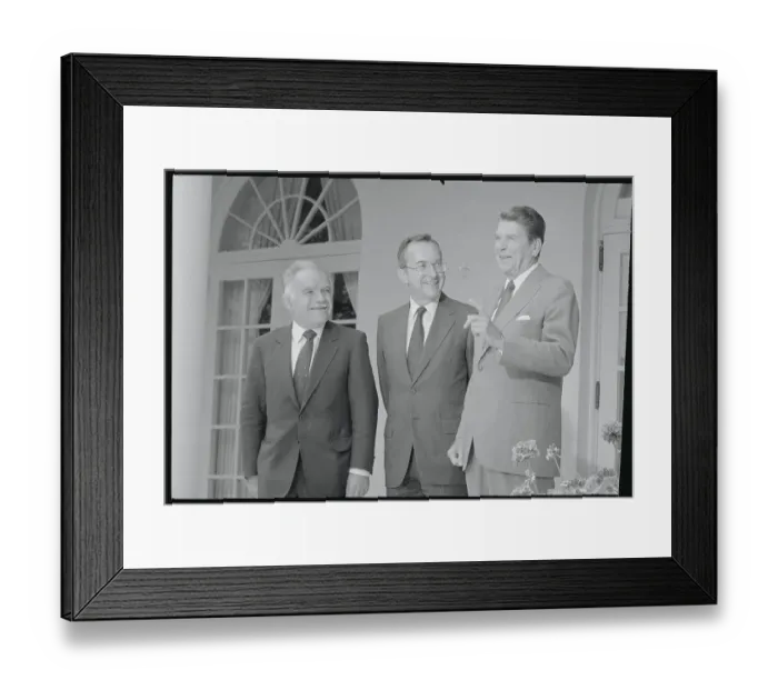Framed Print : President Reagan with Colleagues Framed Print : President Reagan with Colleagues