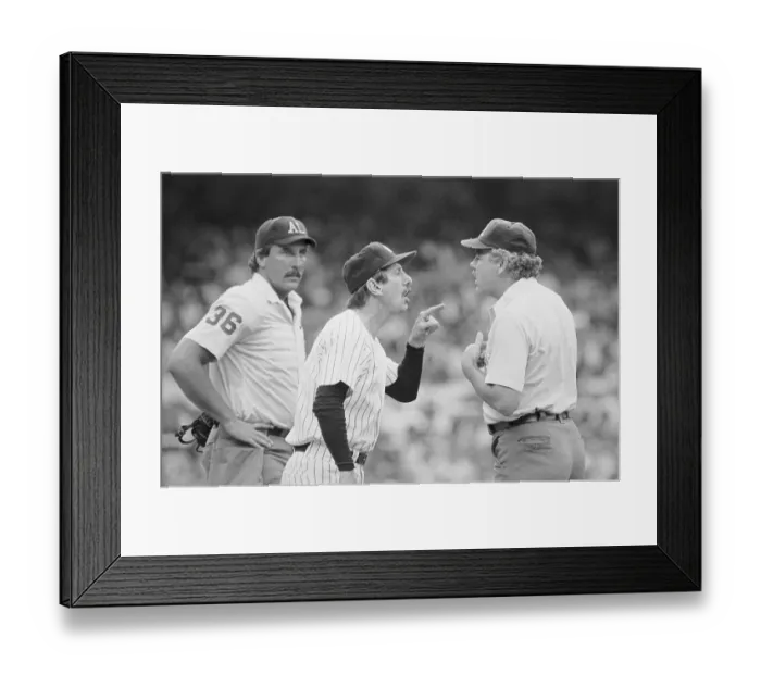 Framed Print : Billy Martin Arguing with Umpire