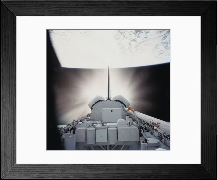 Framed Print : Bright Light Emerging from Challenger Shuttle Engines Framed Print : Bright Light Emerging from Challenger Shuttle Engines