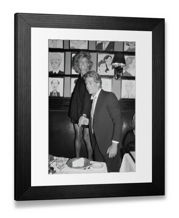 Framed Print : Farrah Fawcett and Ryan O'Neal at Sardi's Framed Print : Farrah Fawcett and Ryan O'Neal at Sardi's