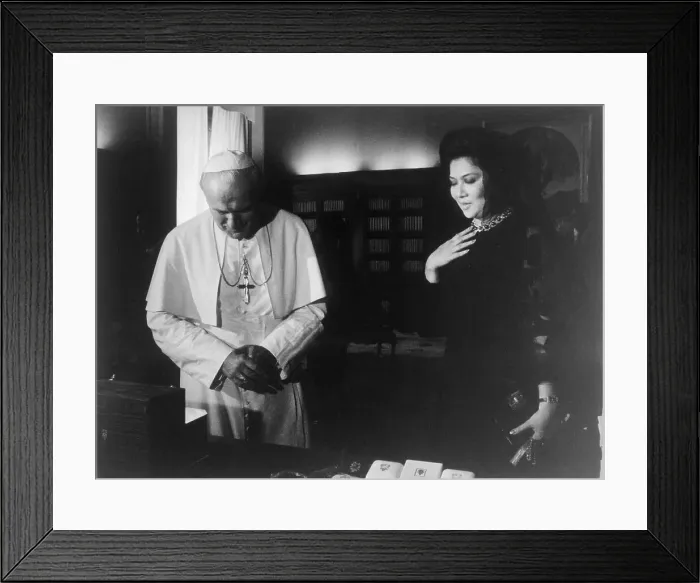 Framed Print : Imelda Marcos with Pope John Paul II Framed Print : Imelda Marcos with Pope John Paul II