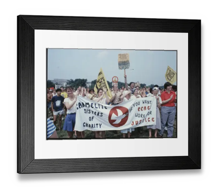 Framed Print : Protesters Against United States in El Salvador Warfare Framed Print : Protesters Against United States in El Salvador Warfare